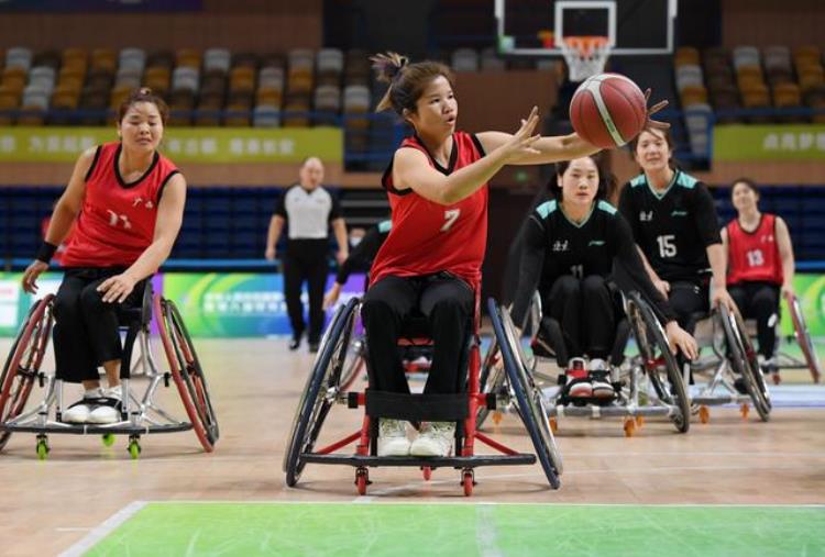 残奥会 轮椅女篮「残运会轮椅篮球北京女队胜广西女队」