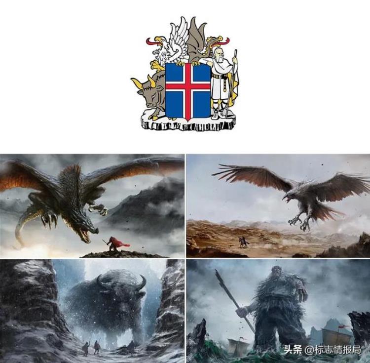 冰岛足球标志「冰岛国足启用新LOGO图形融合冰岛四大守护神」
