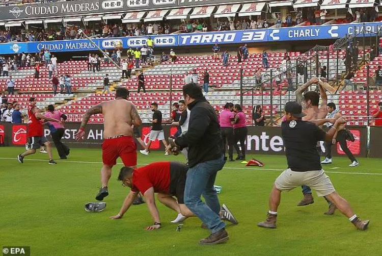 墨西哥足球魔咒「墨西哥足球赛血案球迷看台斗殴22人受伤两人情况危急」