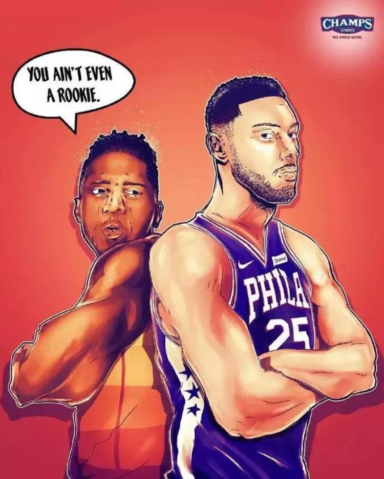 nba球员插画「NBA球星插画系列老詹这个差点认不出来」