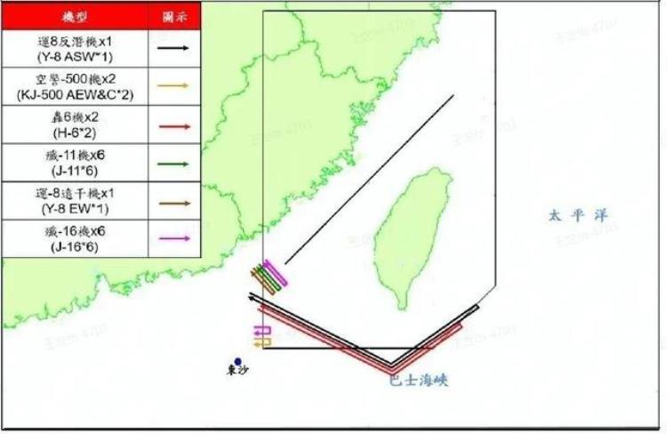 中美航母同处台湾以东海域解放军18架战机助阵