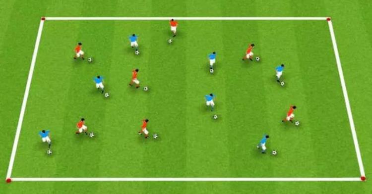 足球15个过人技巧「中国足协基础足球教学51对1过人射门练习」