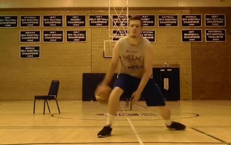 篮球胯下运球教学分解动作教程