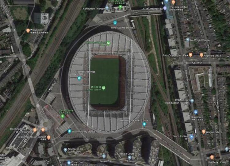 欧洲google「了解谷歌地图上欧洲的那些著名球场」