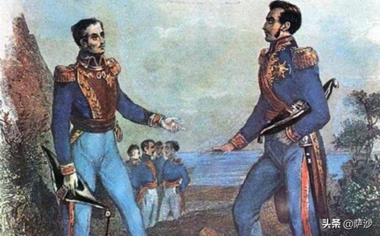 圣马丁和玻利瓦尔谁是南美第一解放者1817年1月19日秘鲁解放