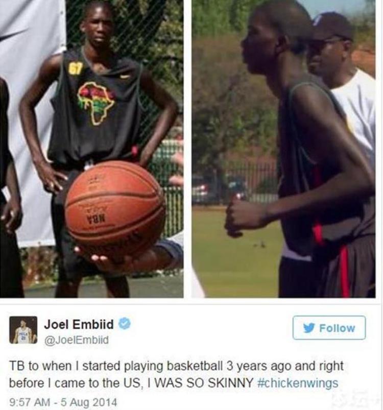 恩比德16岁接触篮球「16岁打篮球20岁被NBA选中29岁MVP恩比德天赋异禀的背后」