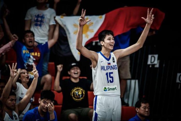 菲律宾男篮新星「17岁2米18天才菲律宾周琦冲击NBA想当全明星男篮大敌上线」