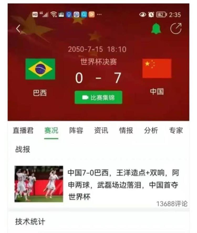 洋葱新闻中国队勇夺2050年世界杯