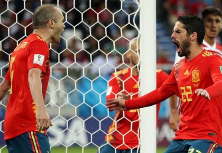 西班牙22摩洛哥全场比赛精彩集锦西班牙争议进球VAR判定有效