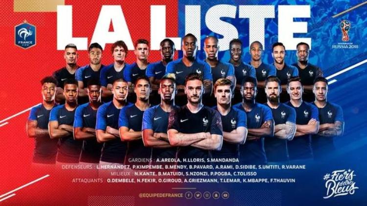 法国队公布参加世界杯23人名单候补阵容都让人瑟瑟发抖