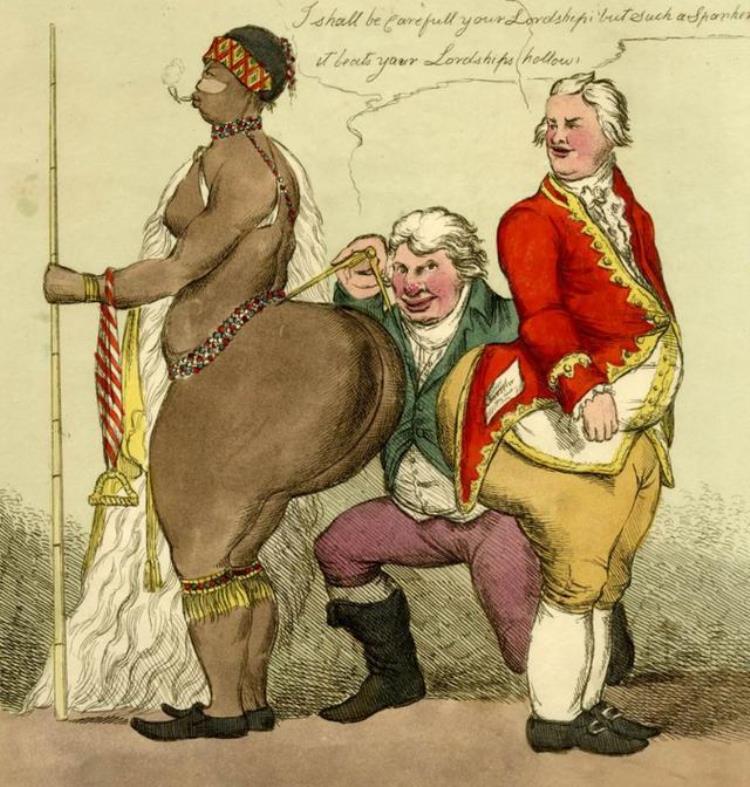 非洲女神巴特曼照片「南非女孩巴特曼:因巨臀被白人骗至欧洲卖艺,死后成标本展览200年」