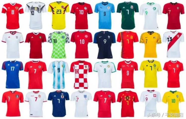世界杯球衣大全「世界杯经典球衣图鉴哪一件是你的青春」