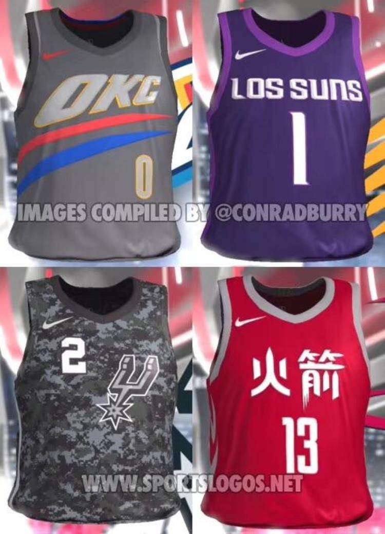 就在刚刚NBA2K18不小心泄露出本赛季最后一款球衣样式