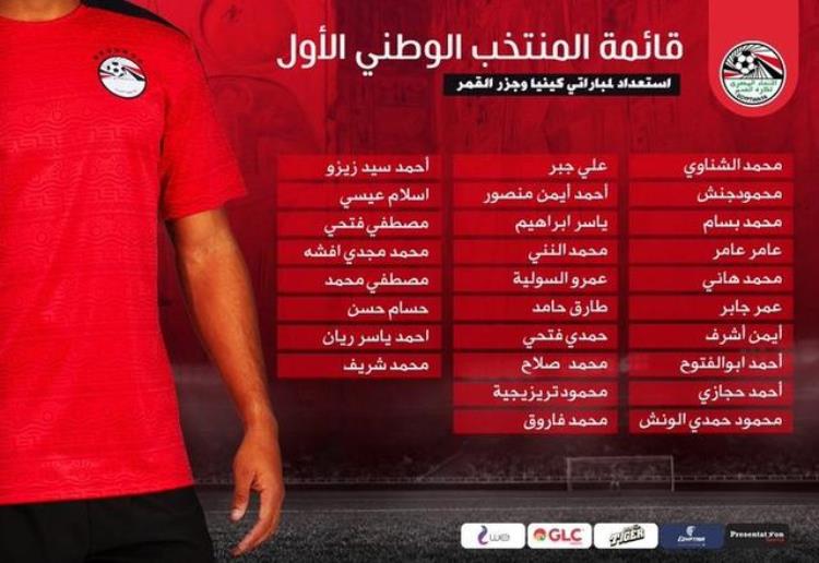 埃及非洲杯大名单「埃及非预赛28人名单萨拉赫埃尔内尼在列」