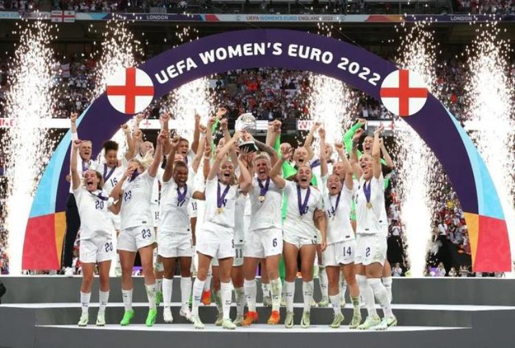 英格兰首捧欧洲杯女足运动赢了