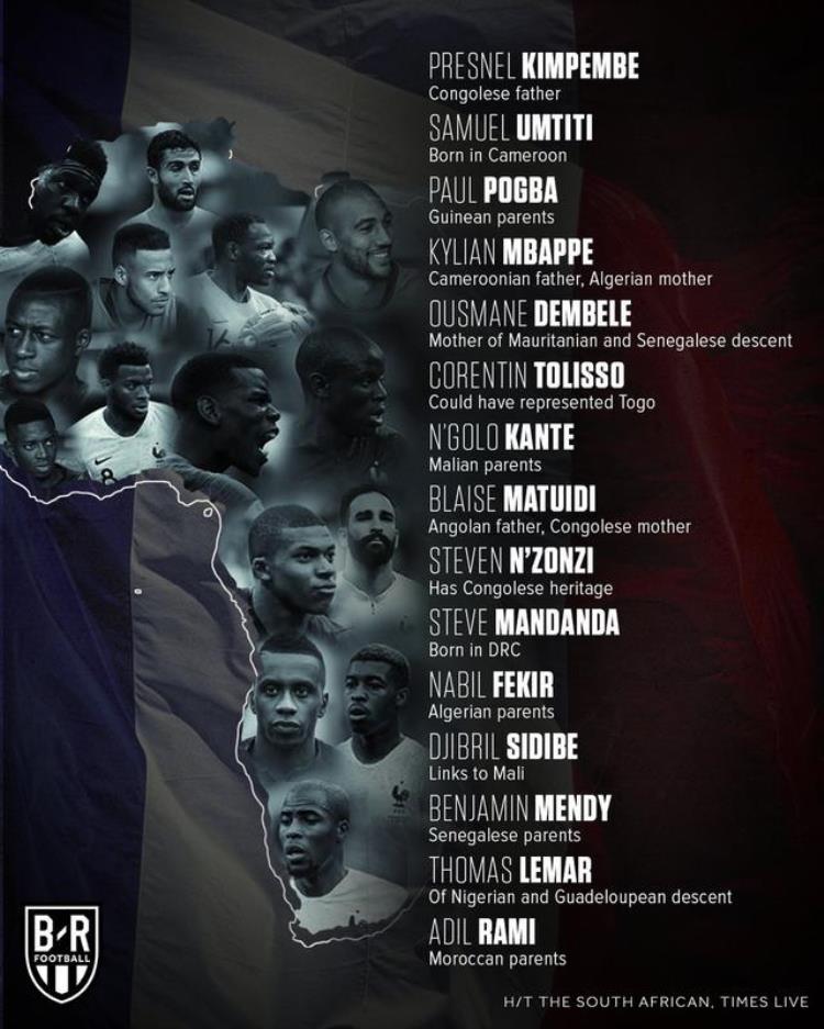 拥有法国国籍的非洲球员「15名球员有非洲血统法国夺冠整个非洲都嗨了」