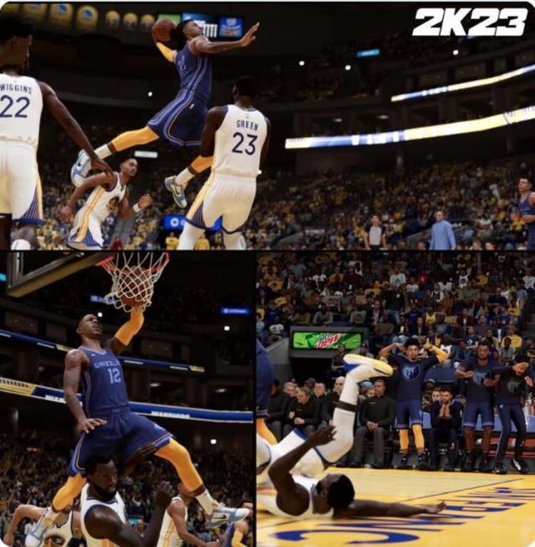 nba2k22预告片「NBA2K23预告宣传片出炉莫兰特扣翻追梦」