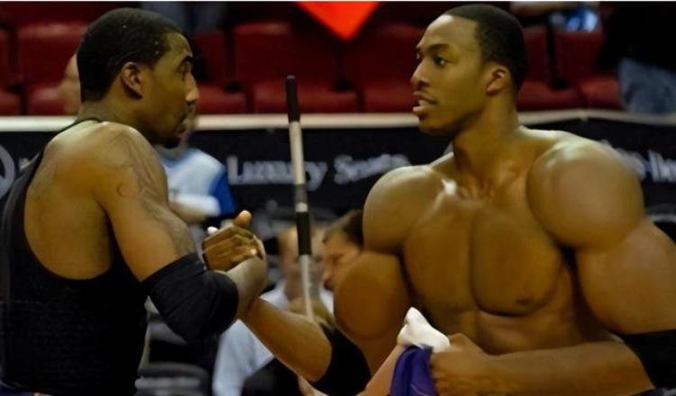 nba肌肉最强「NBA历史最佳肌肉阵容奥尼尔不敌魔兽戈登腹肌似刀刻」