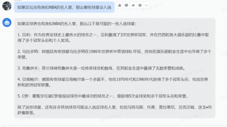 和梅西c罗齐名的球星「如果足坛也有类似NBA的名人堂梅西和C罗有一人落选GPT引质疑」