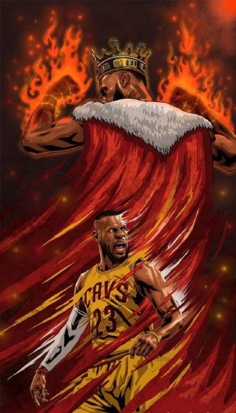 nba壁纸 漫画「干货NBA一组很适合做壁纸的NBA球员漫画」