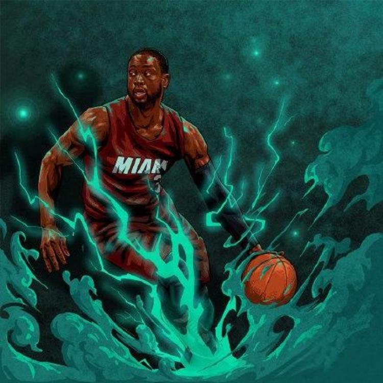 nba壁纸 漫画「干货NBA一组很适合做壁纸的NBA球员漫画」