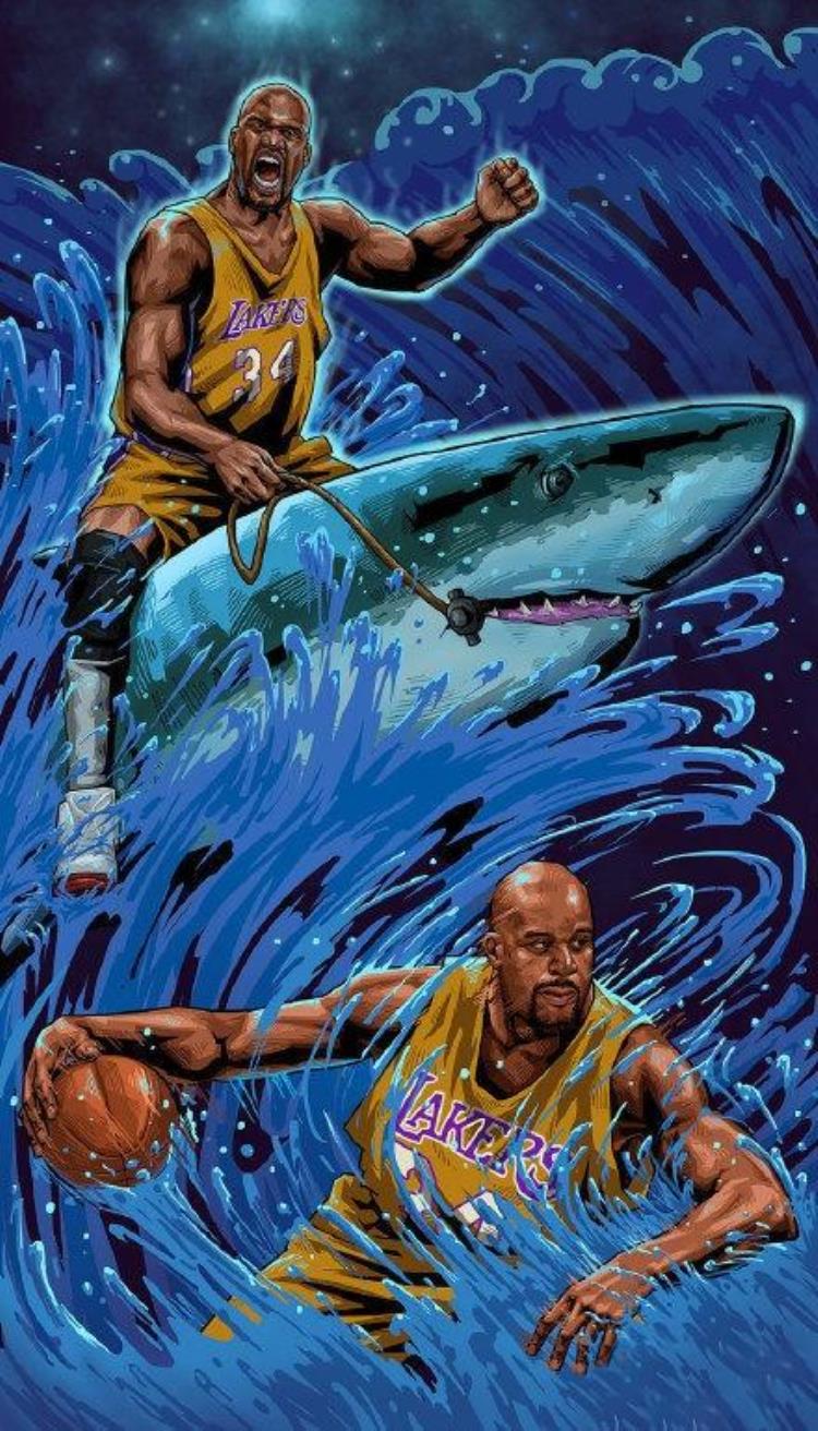 nba壁纸 漫画「干货NBA一组很适合做壁纸的NBA球员漫画」