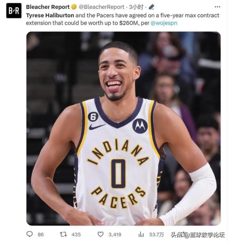 两个00后5年26亿顶薪续约NBA历史第二大合同
