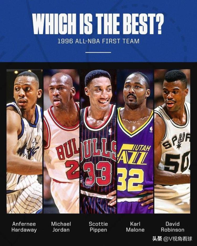 美媒评选nba历史最强阵容「NBA历史6大最强第一阵容穿越历史PK,1988最强2018最弱」