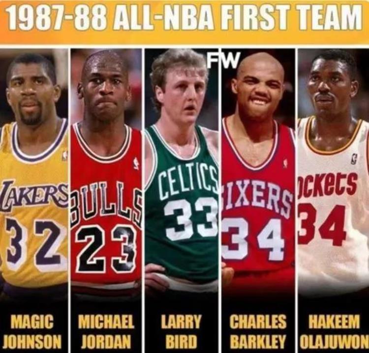 哪年一阵是史上最强的NBA第一阵容谁能和88年神魔鸟猪梦一战