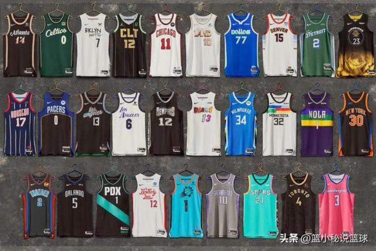 20222023赛季NBA每支球队的城市版球衣