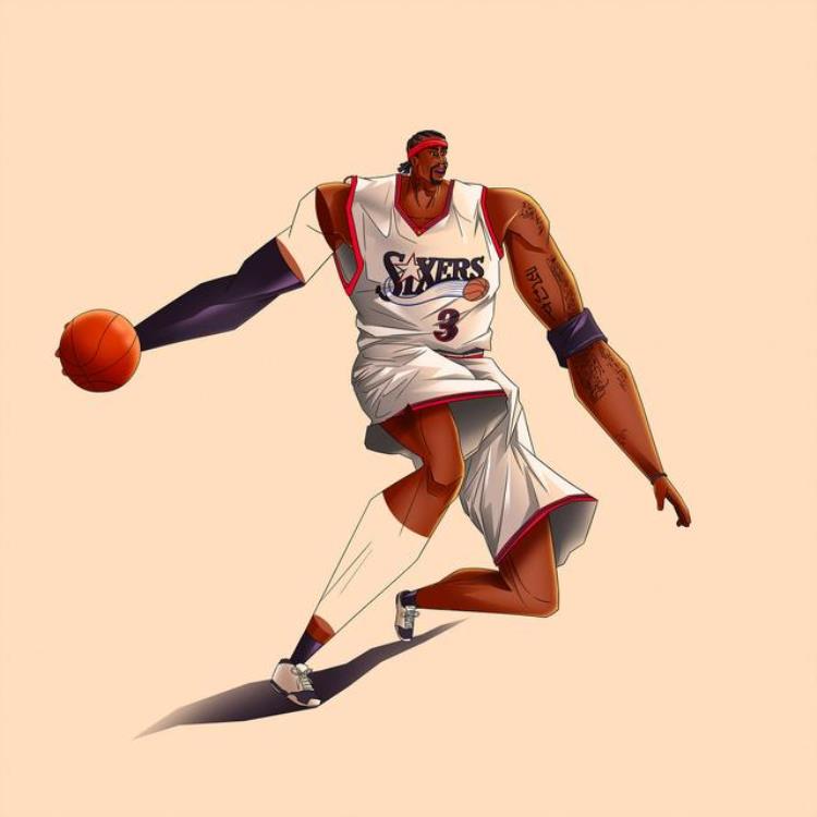 创意人物酷炫系列NBA篮球插画