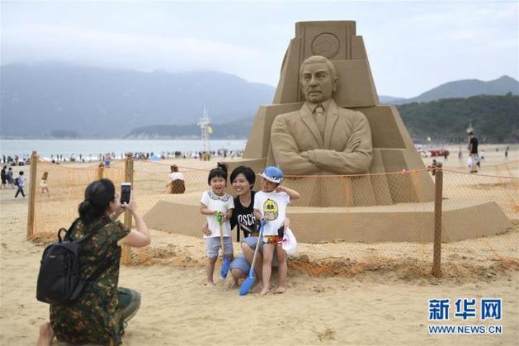 浙江舟山沙雕世界杯亮相海滩