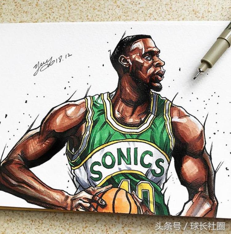 NBA球星画画「漫画刻画传神一组特点鲜明的NBA球星漫画来袭」