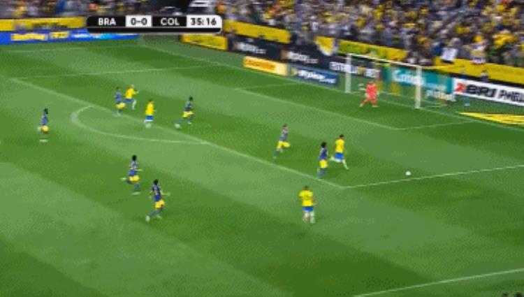世预赛内马尔助攻帕奎塔破门巴西10哥伦比亚12场不败提前出线