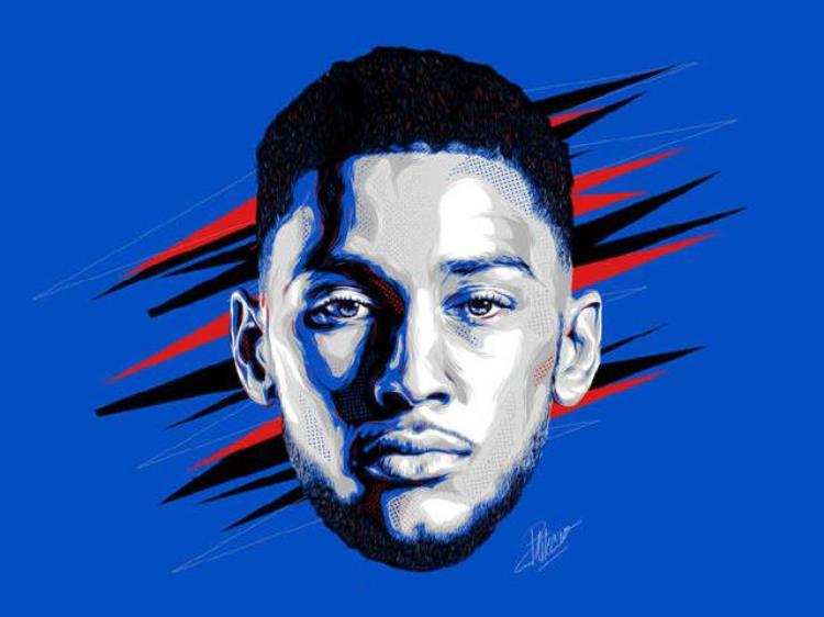 nba球星头像插画最后一张是不是很搞笑「NBA球星头像插画最后一张是不是很搞笑」