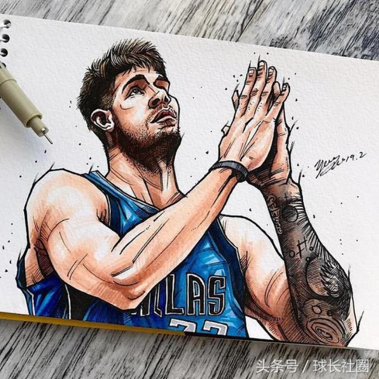 NBA球星画画「漫画刻画传神一组特点鲜明的NBA球星漫画来袭」