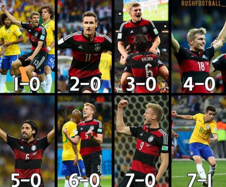 历史上的今天世界杯半决赛巴西17德国遭遇队史最惨痛失利