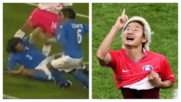 韩日世界杯中国队谁打了门柱「世界杯上的冲突韩国被钉在耻辱柱齐达内惊天一撞功夫足球」