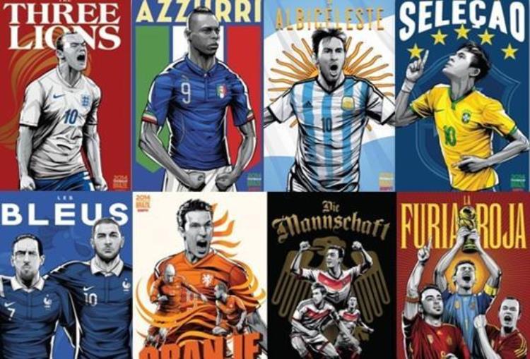 欧洲杯创意海报「海报设计激情四射的世界杯海报设计素材求带走」