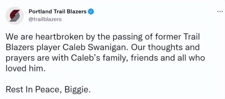 NBA斯瓦尼根「25岁斯瓦尼根死因确认NBA官方悼念他曾打破大学篮板两双纪录」