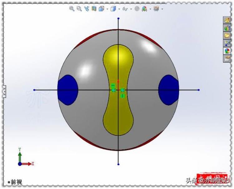 亦明图记SolidWorks绘制世界杯足球将单实体零件分割成多实体