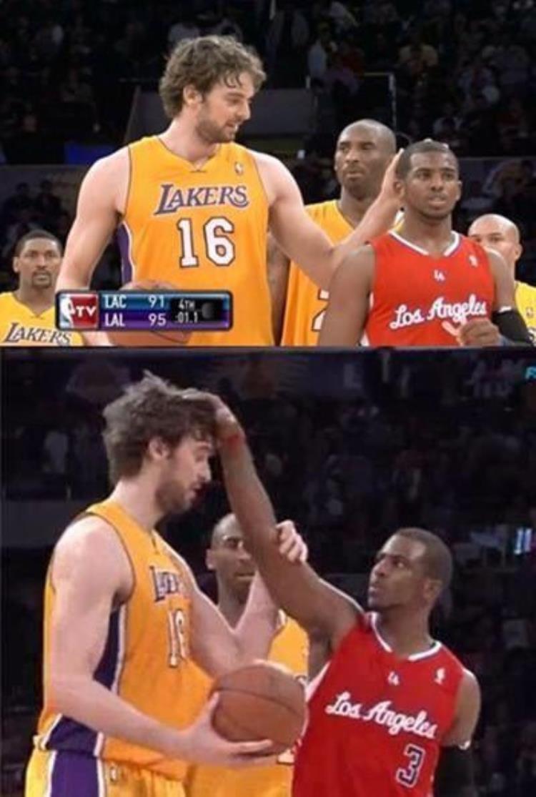 被邓肯摸秃顶的球员「NBA摸头狂人邓肯摸秃马努排第一联盟没有加内特不敢摸的头」