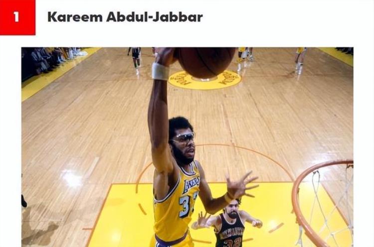 美媒评NBA历史TOP20中锋天勾居首奥胖第4约基奇第12姚明无缘