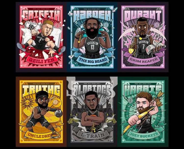 NBA球星插画「NBA球星原插画社兰特登哥」