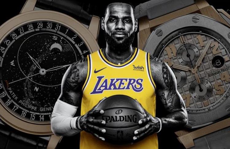 詹姆斯炫富右手戴6位数手链左手百万名表NBA超巨太有钱了