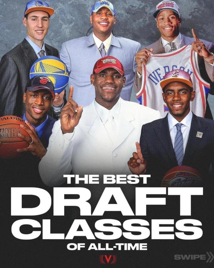 nba历届最强选秀「美媒列出NBA史上最强的五届选秀和最具代表性的四名球员」