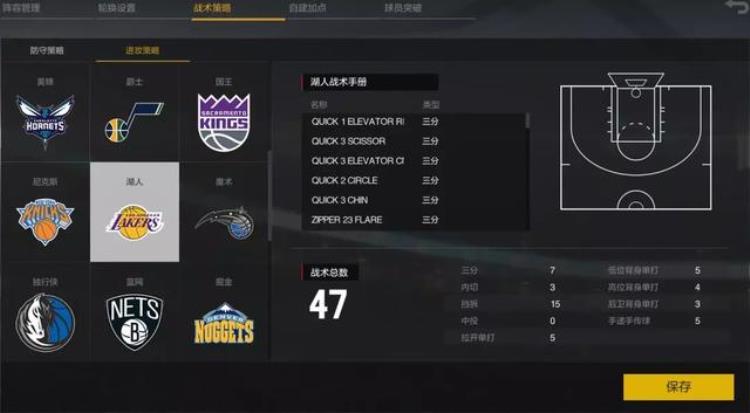 nba2kol2王朝怎么使用战术「NBA2KOL2王朝球队战术使用教程」