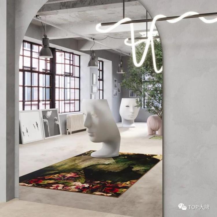 意大利InkiostroBianco2021新品个性化地毯墙纸