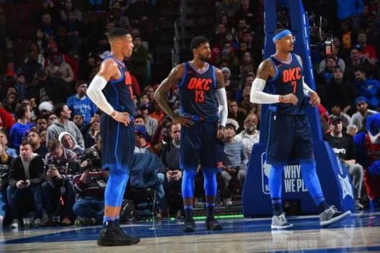 雷霆三巨头为什么失败「NBA1718赛季雷霆队豪华三巨头组合失败之原因综析」