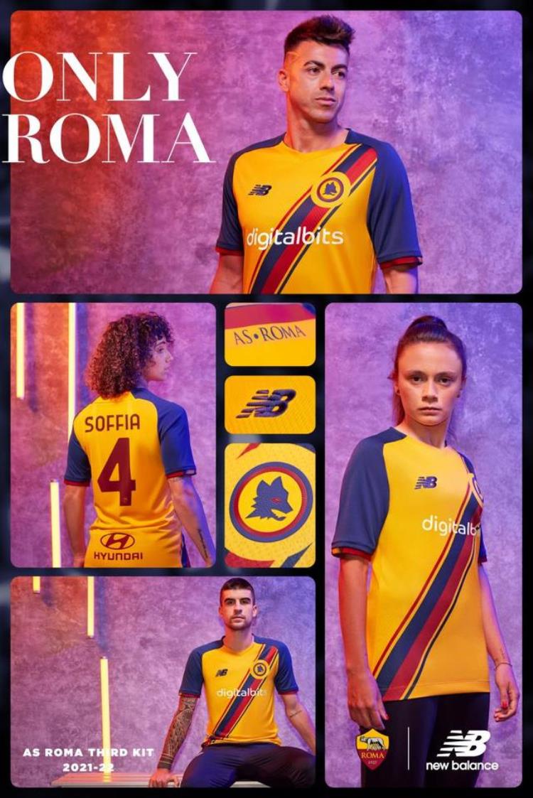 续写传奇NewBalance正式推出意甲罗马足球俱乐部新赛季第二客场球衣
